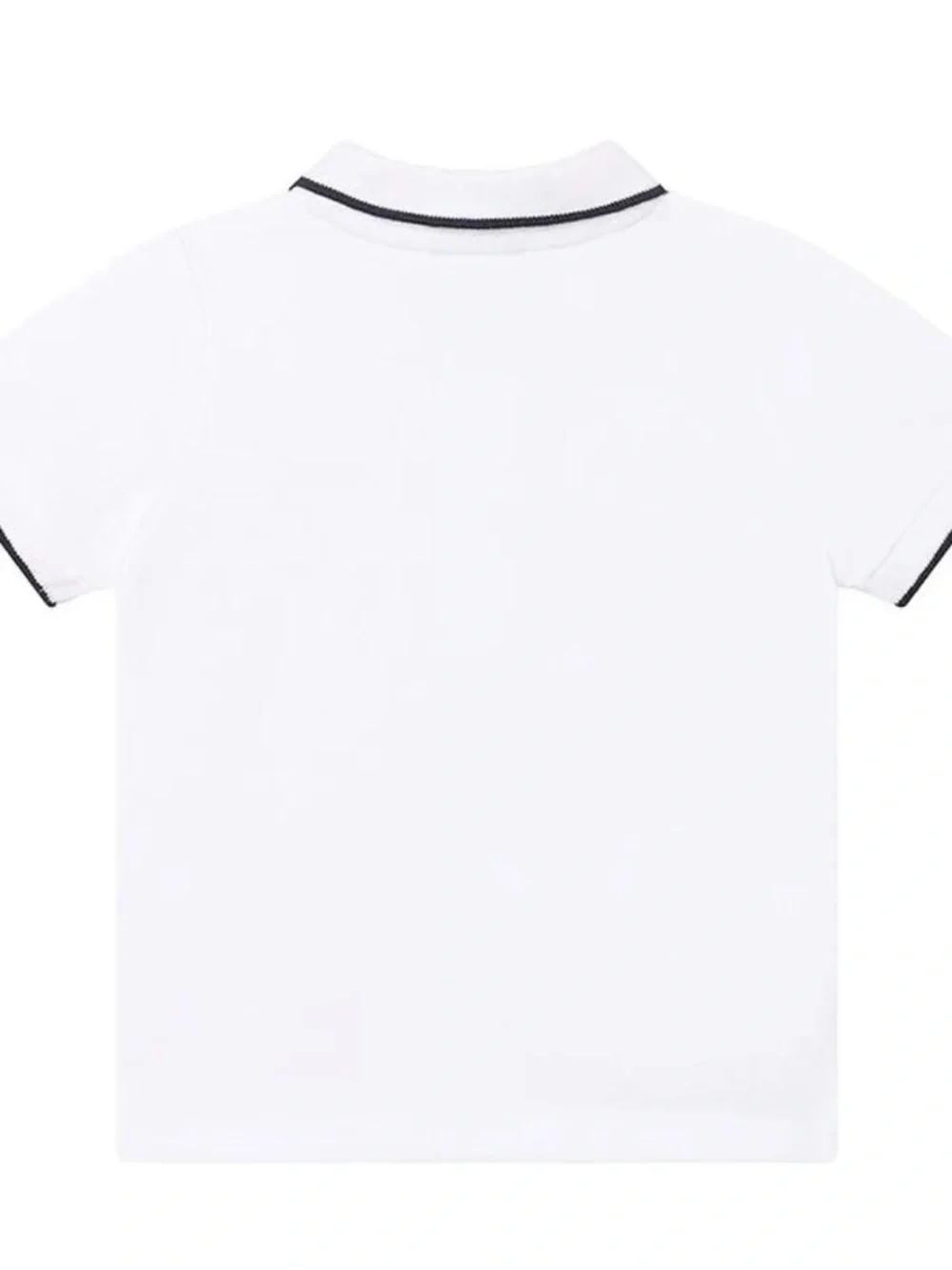 Boss White Polo Shirt with Black Trim - Picture 2 of 7